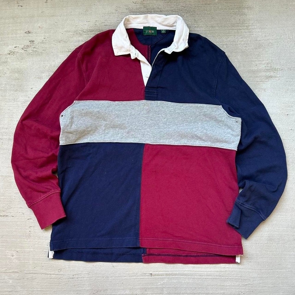 90s‎ J Crew Polo Rugby Longsleeve Shirt